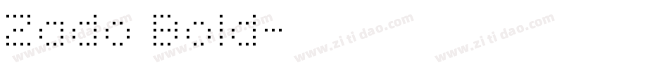 Zado Bold字体转换